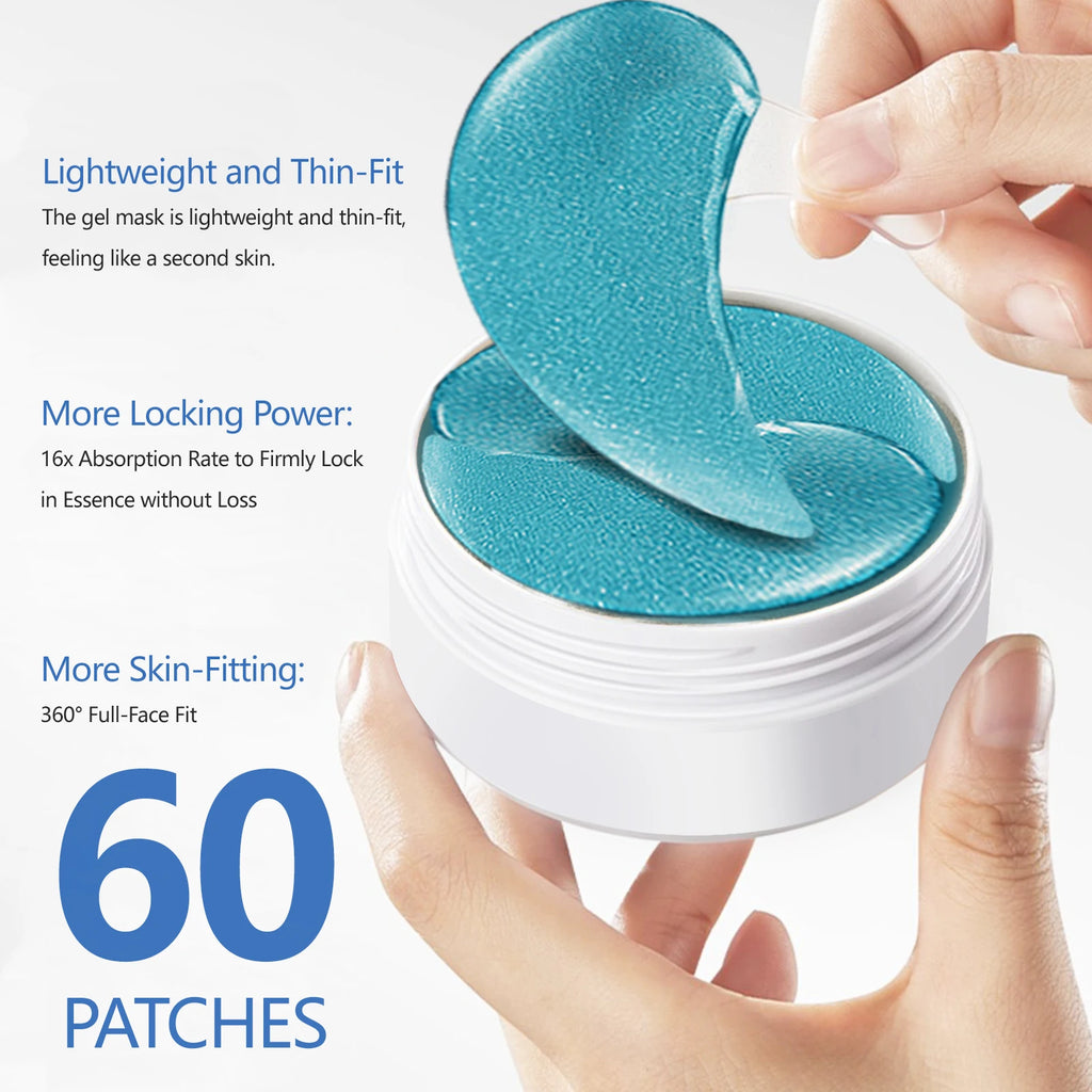 Hyaluronic Acid Eye Gel Patches 60 Pcs – Moisturizing Eye Mask Eye Gel Patches Oasis Select