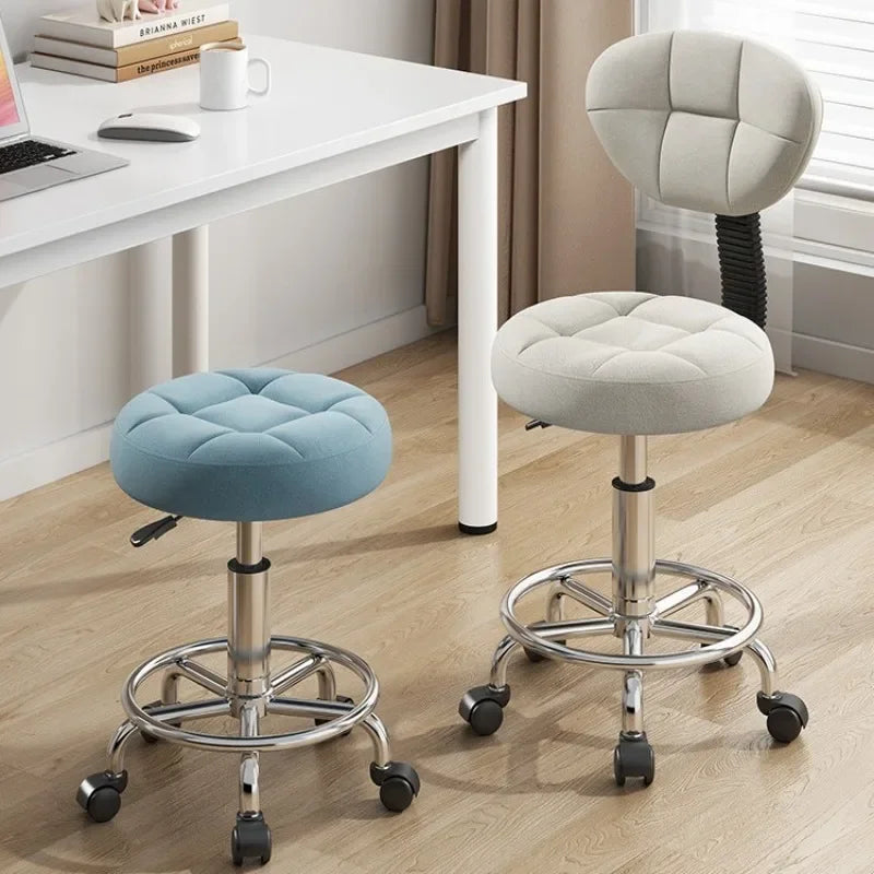 Beauty stool pulley beauty salon barber shop lift chair big work stool hair home backrest round stool Oasis Select