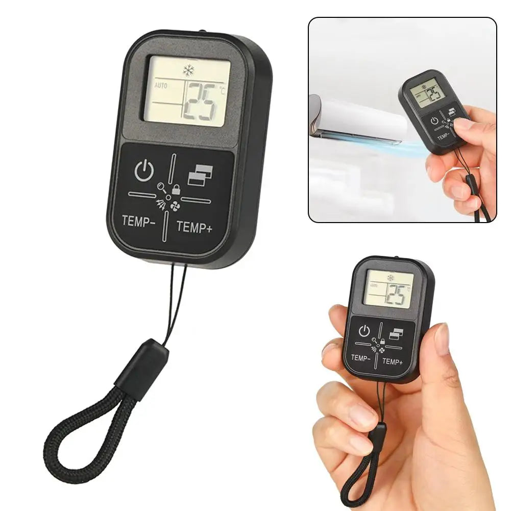 Universal AC Remote Control with Thermometer – Any Brand