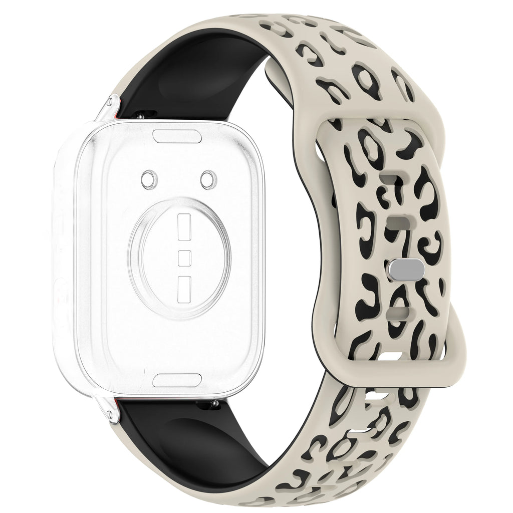 Silicone Leopard Watch Band 18/20/22mm – Amazfit, Samsung, Huawei Silicone Watch Band Oasis Select Starlight whiteBlack 18mm