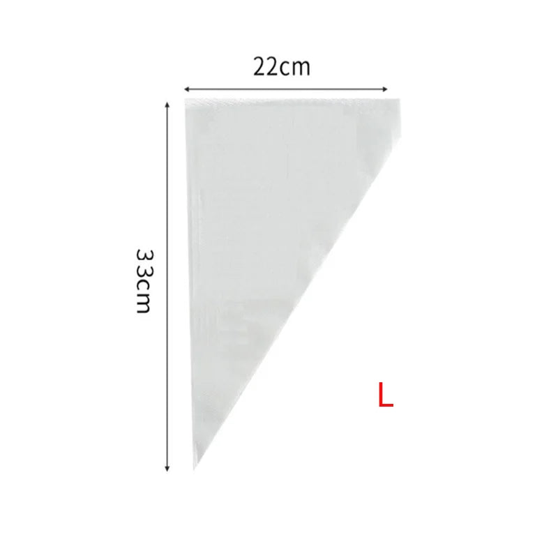 200pcs Anti Burst Piping Bags Icing Piping Bag Birthday Cake making Pastry Bags Package Kitchen Baking Supplies Oasis Select L-50PC