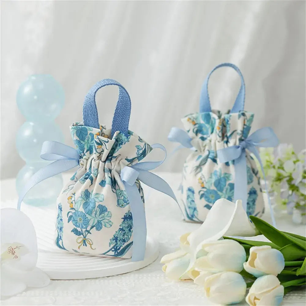 Canvas Drawstring Candy Gift Bags – Wedding & Party Favours