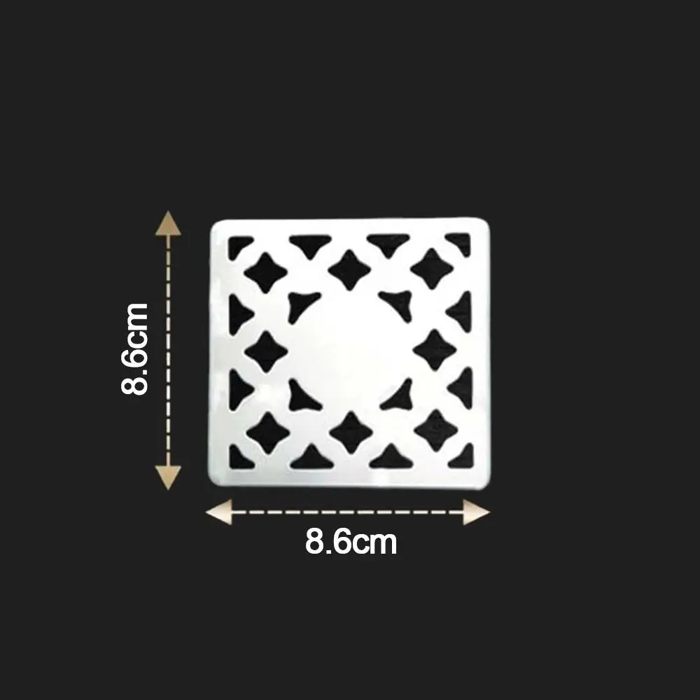 Square Floor Drain Cover Stainless steel convenient Shower Drain Hole Filter no rust Floor drain pad Bathroom Hardware Parts Oasis Select