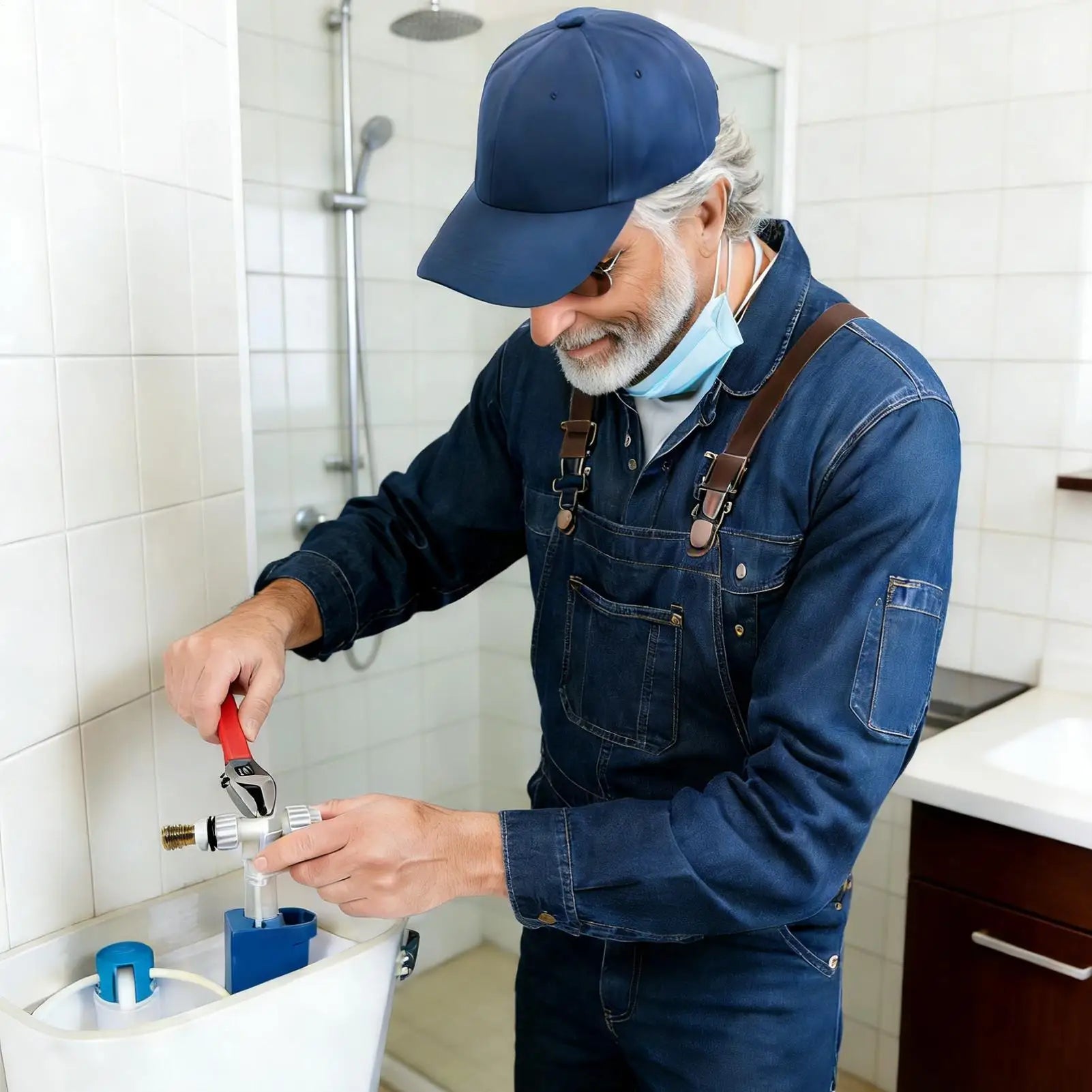 Toilet Inlet Shaft Float Valve Replacement Kits Fill Repair Tank Water side-entry Inlet Valve Parts for most standard toilets Oasis Select