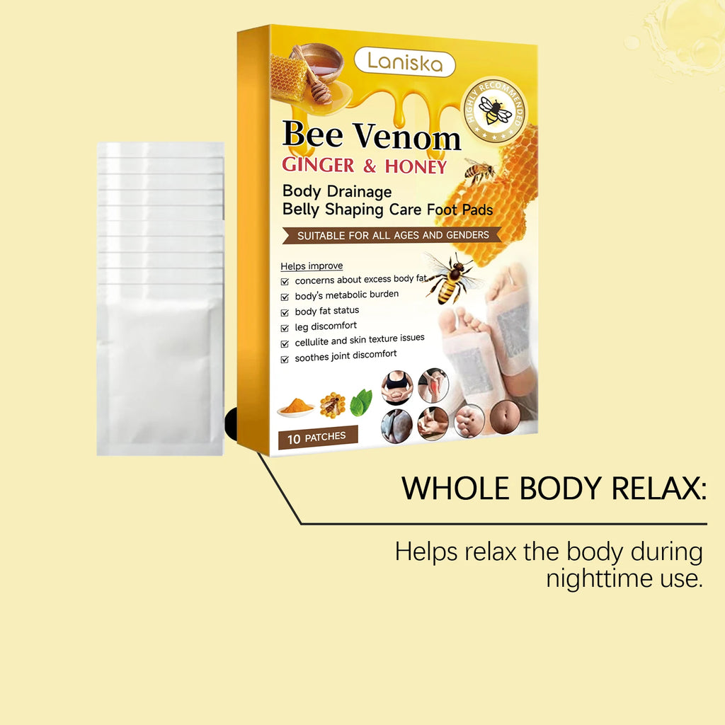 Bee Venom & Ginger Foot Patches – Moisturizing Foot Care Foot Care Patch Oasis Select