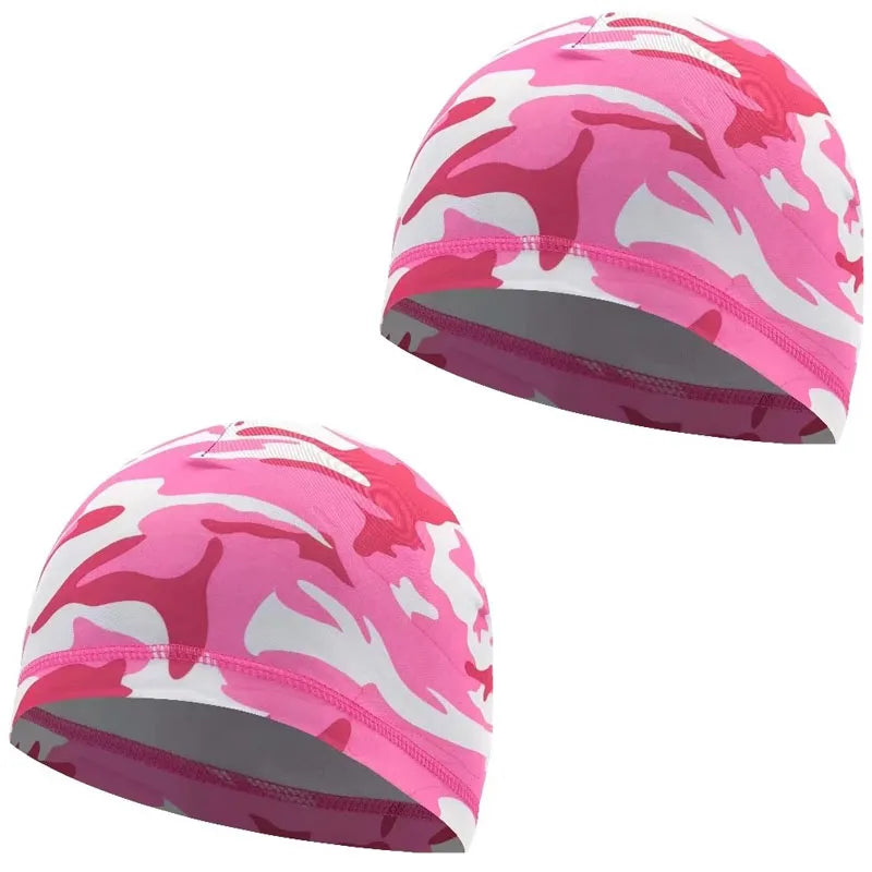 1/2pcs Quick Dry Helmet Cycling Cap Anti-UV Anti-Sweat Sports Hat Motorcycle Bike Riding Bicycle Cycling Hat Unisex Inner Cap Oasis Select 12-2pcs