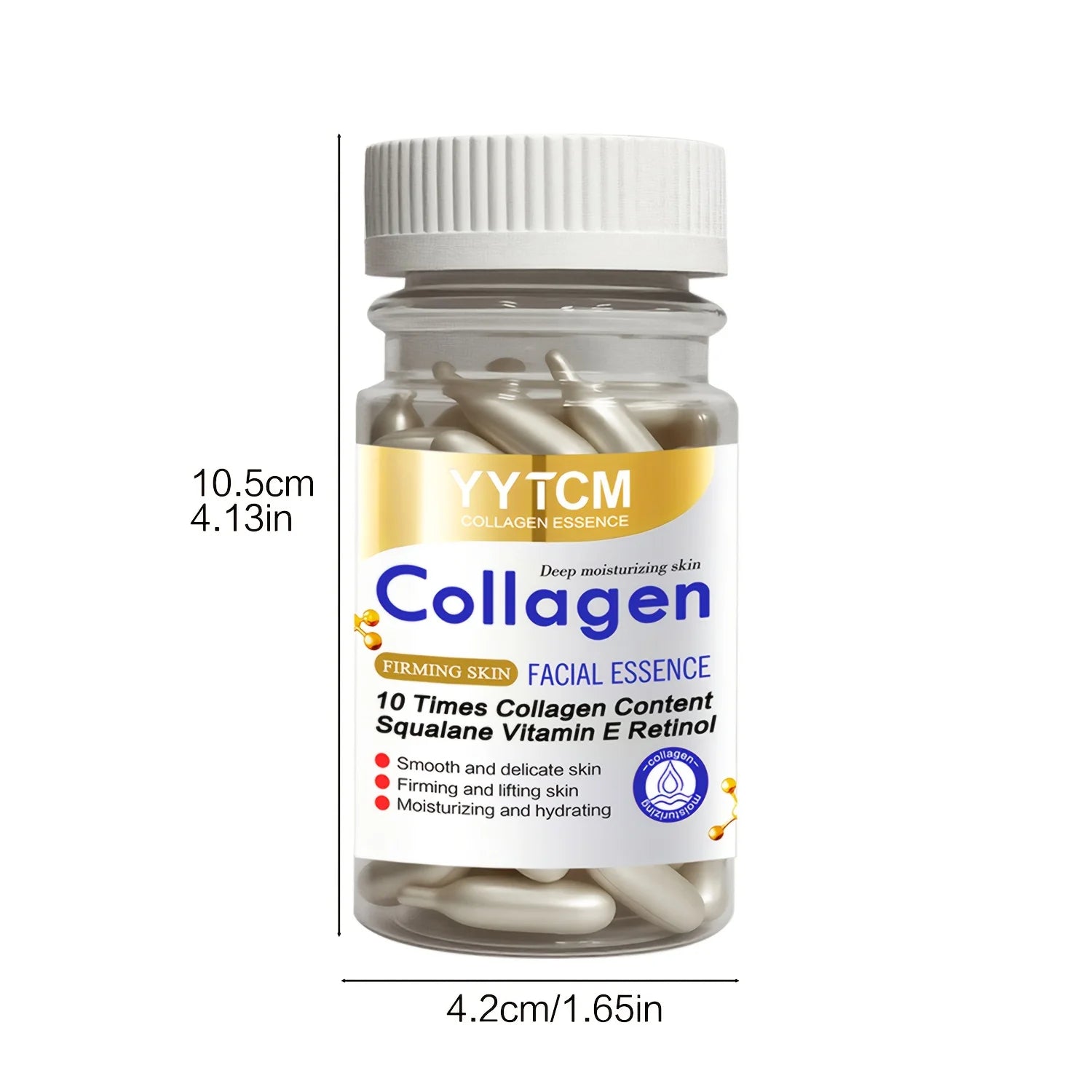 Collagen Firming Capsule Essence – Squalane, Retinol & Vitamin E Face Serum Capsules Oasis Select