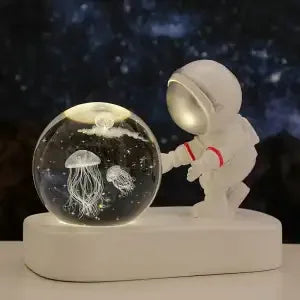 Astronaut Night Light Desktop Small Ornaments Decorative Crystal Ball
