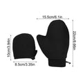 2Pc Self-Tanning Glove Body Lotion Mitt Double-Sided Prevents Sticky Hands Applicator Quick Dry Flocking Glove Makeup Applicator Oasis Select Black