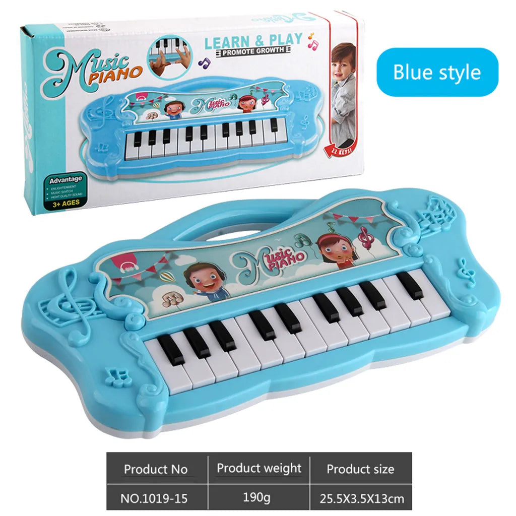 Kids Piano Keyboard Toy – Musical Learning Instrument Ages 3+ Kids Piano Toy Oasis Select BLUE