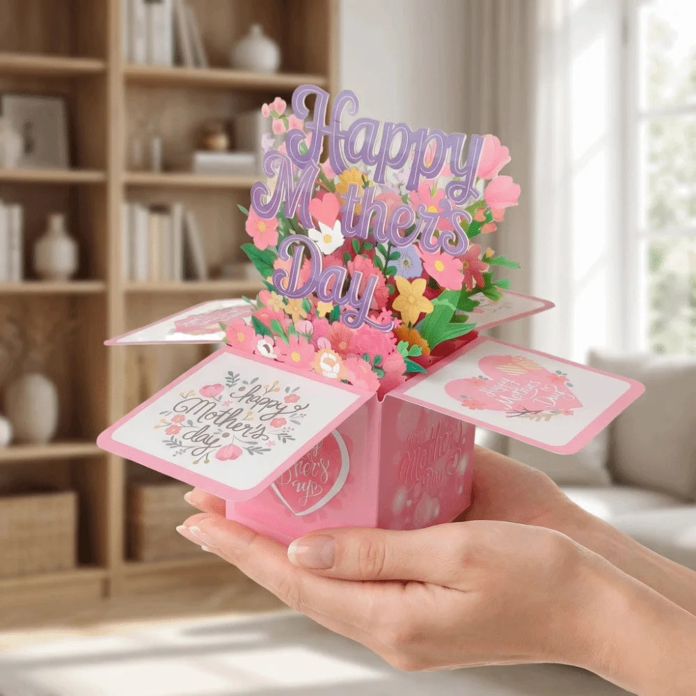 Sweet Floral Mother's Day Card | Cardstock Gratitude Postcard