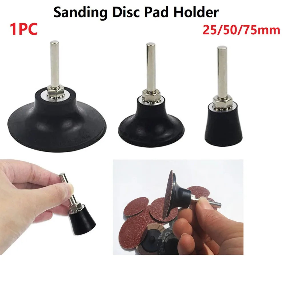 1Pc Sanding Discs Holder Roll Lock Disc Pad 25/50/75MM Back-up Pad With 1/4" Shank Fits For Most Grinders Oasis Select