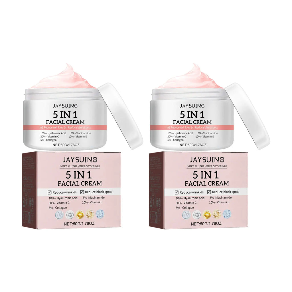 Jaysuing 5-in-1 Face Cream – Anti-Aging, Brightening & Firming Brightening Face Cream Oasis Select 2x50g boxed