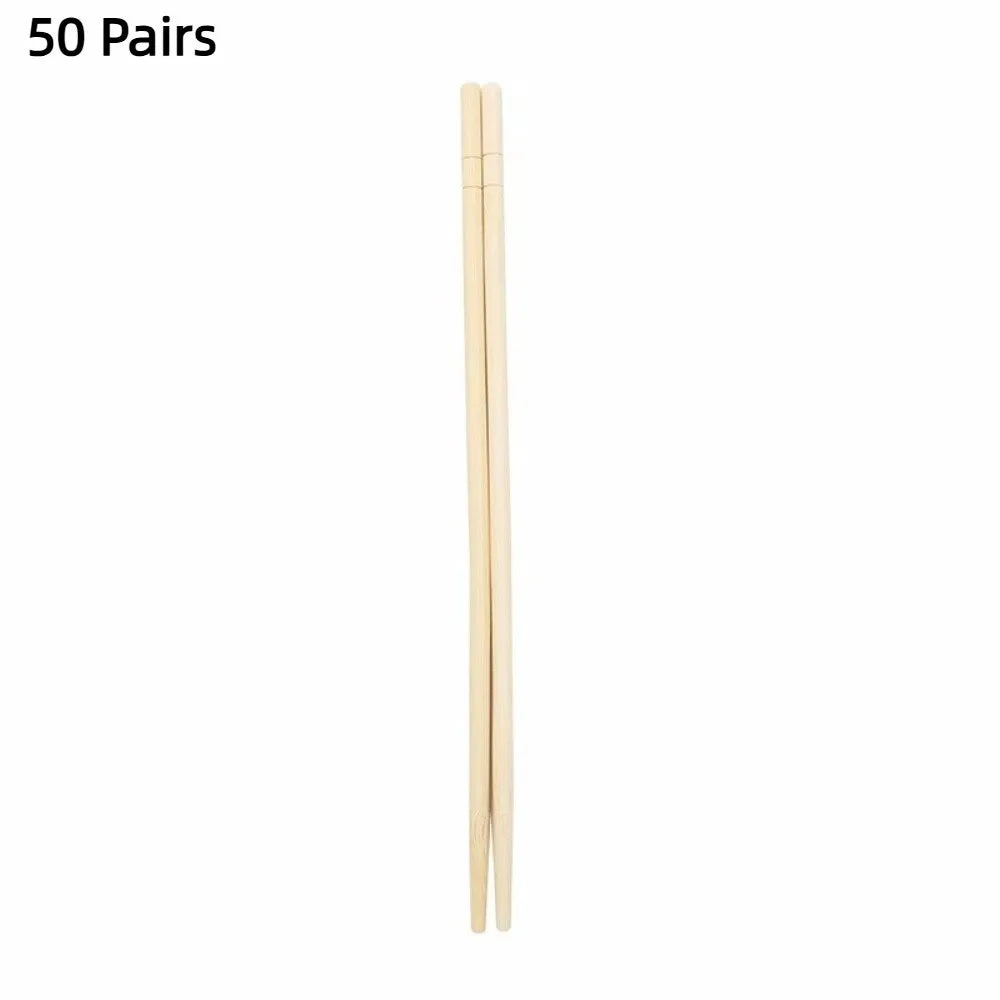 50/100pairs Hygienic Disposable Chopsticks Individual Package Portable Bamboo Chopsticks Single-use Takeout Tableware Fast Food Oasis Select 50pairs Chopsticks