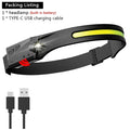 COB LED Rechargeable Headlamp – Motion Sensor, 400LM, IP65