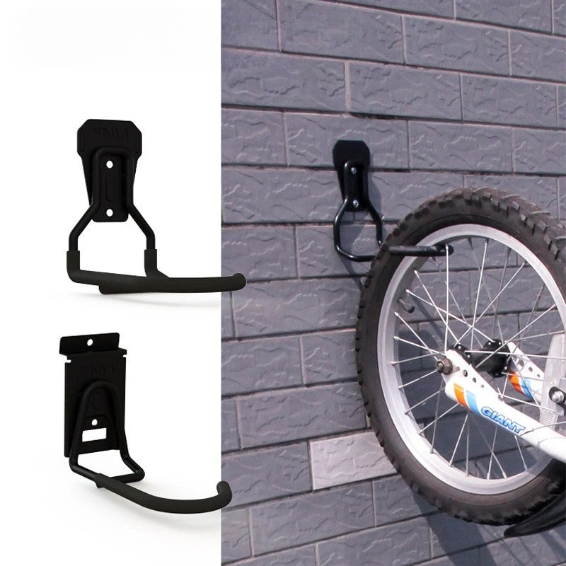 Wall Mount Bicycle Hook Vertical Horizontal Bike Rack Heavy Duty Front Tire Hanger for Garage Home Storage Organizer Oasis Select