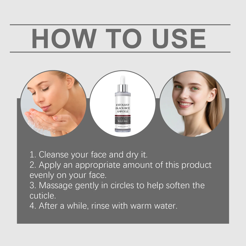Black Rice Face Exfoliating Essence – Smooth & Soften Skin 100ml Facial Exfoliating Essence Oasis Select