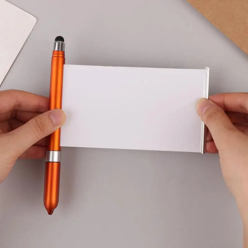 Hidden Retractable Writing Pen with Pull-out Paper, Easy to Use, Portable Tool for Note Taking & Daily Writing Oasis Select 03