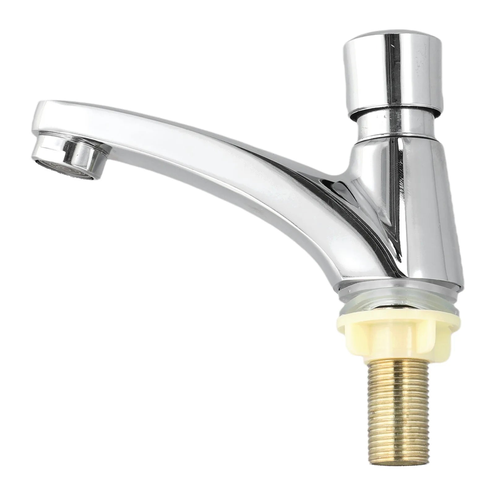LEENKEA Self-Closing Chrome Faucet – Water-Saving Sink Tap Self-Closing Faucet Oasis Select A