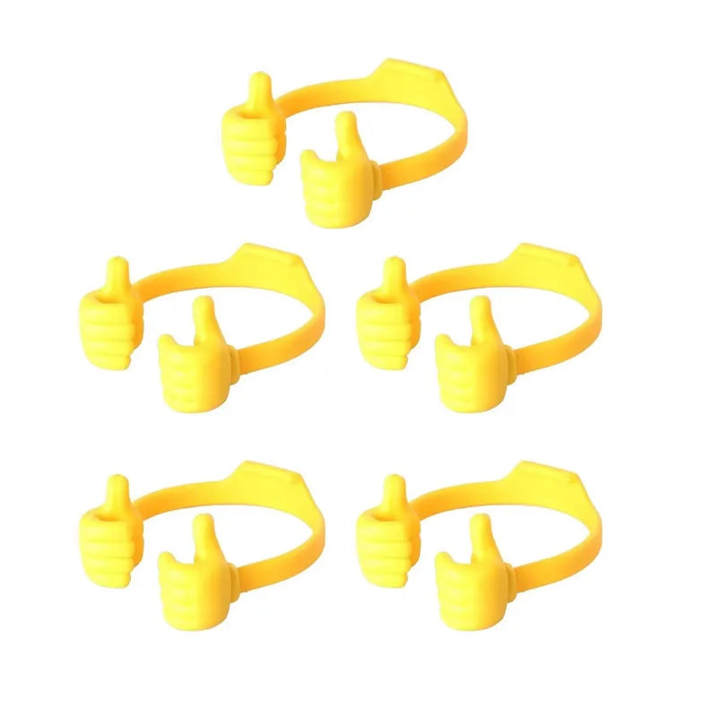 1/3/5pcs Cell Phone Stand Holder Lazy Holder Universal Flexible Bracket Tablet Phone Stand For IPhone 17 Samsung Xiaomi Huawei Oasis Select 5pcs yellow