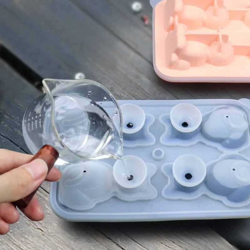 Silicone Ice Cube Ice Ball Mold Animal Ice Cube Cat Ice Cube Cat Ice Cube Mold Home Ice Cube Ice Box Gadgets for Home Oasis Select