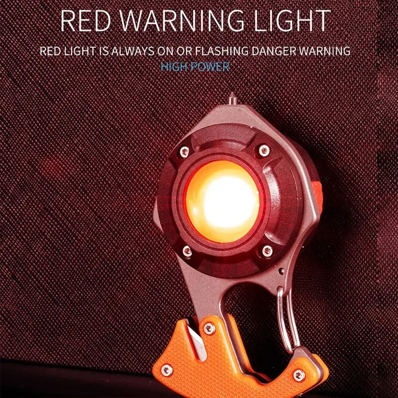 Multifunctional Portable Highlighting Light Type-c Fast Charging Large Capacity Battery Life Keychain Lamp COB Flashlight Oasis Select
