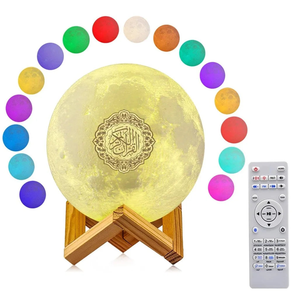 Islamic Azan Clock Quran Bluetooth Speaker & Night Light