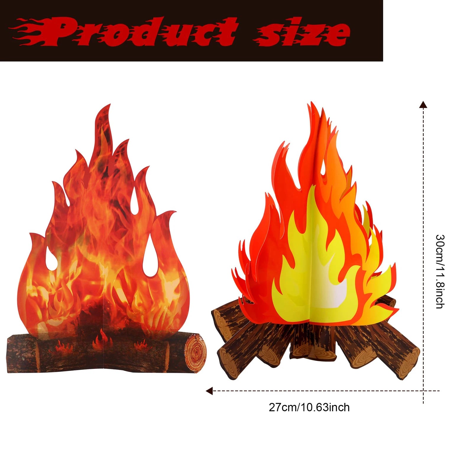 2/4 PCS Fireplace Decor Rainforest Falls VBS Decorations Indoor Camping Bachelorette Parties Photo Props Classroom Events Oasis Select