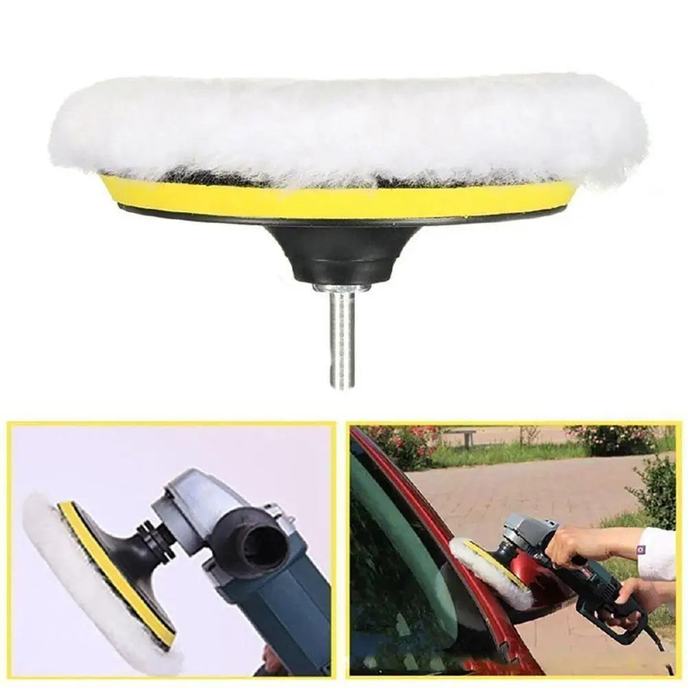 4Inch Polishing Kit Polishing Pad Car Waxing Sponge Disk Wool Wheel for Auto Body Beauty Polisher Washing Car Gadget Universal Oasis Select