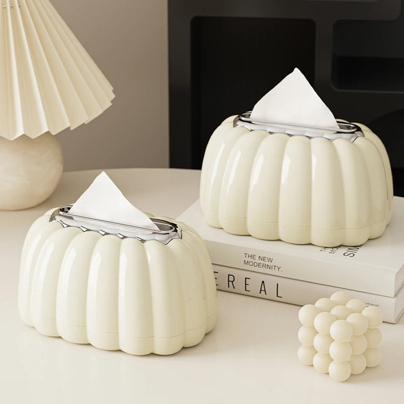 1pc Modern Deluxe Tissue Box-With Pink Bow for Living Room, End Table Display, Home Organization, Baskets, Boxes, Containers Oasis Select