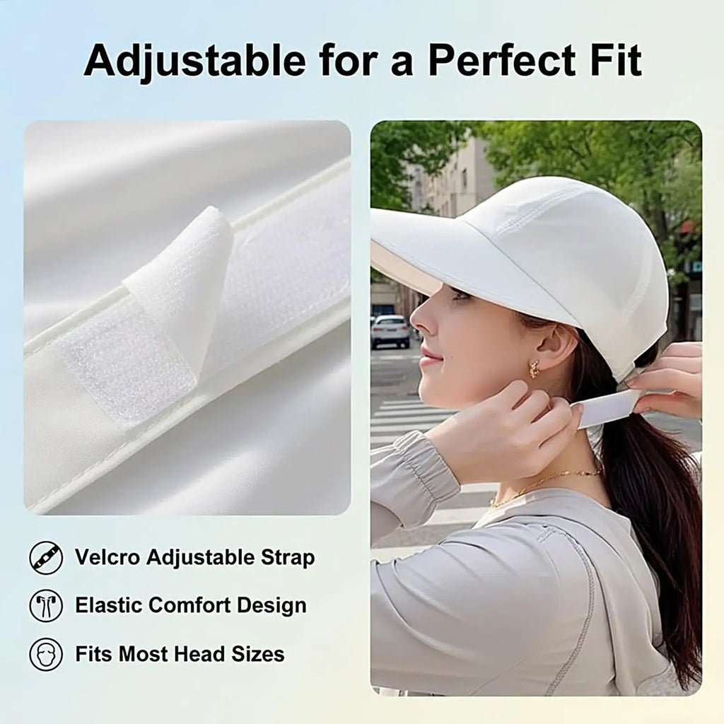 Breathable Sunhat with Wide Brim UV Protection Summer Outdoor Beach Fisherman Hat Sunscreen Protection Cap Adjustable Sun Hat Oasis Select