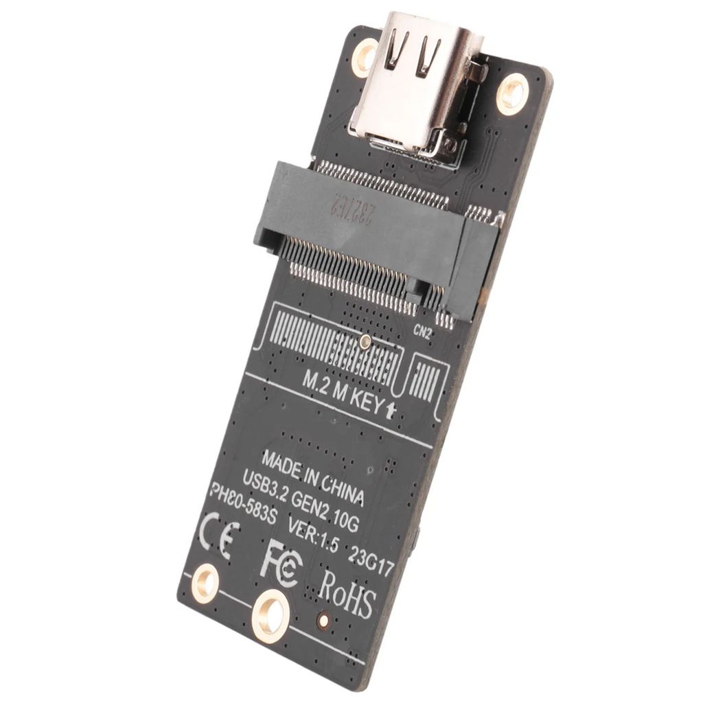 M.2 to Type-C SSD Enclosure Adapter M2 NVME HDD Enclosure Interposer Board JMS583 Chip 10Gbps Support 2230 2242 2260 SSD Oasis Select