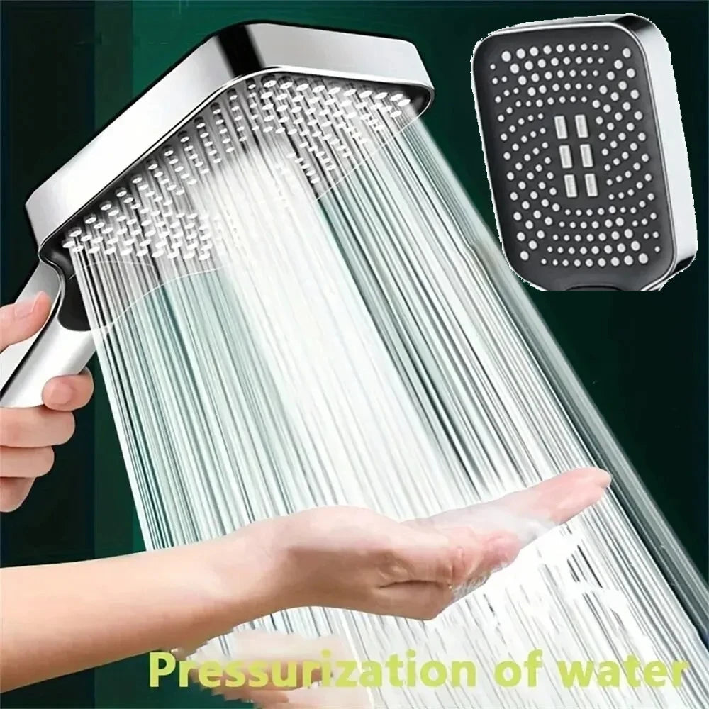 Large Area Shower Head 3 Modes Adjustable High Quality High Pressure Water Saving Flow Shower Faucet Nozzle Bathroom Accessories Oasis Select