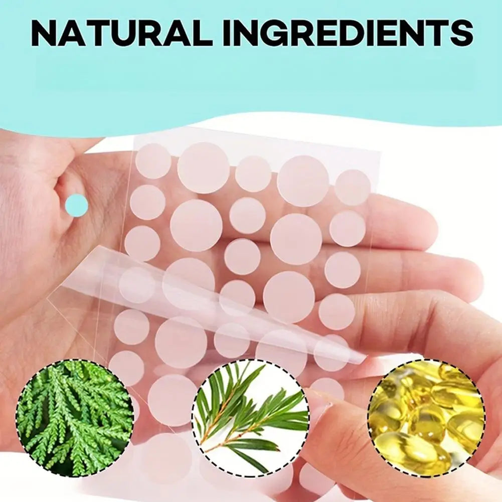 Round Acne Pimple Patch (360/400Counts), Invisible Hydrocolloid Acne Patch With Tea Tree Oil, Acne Spots Zits Patches Skincare Oasis Select