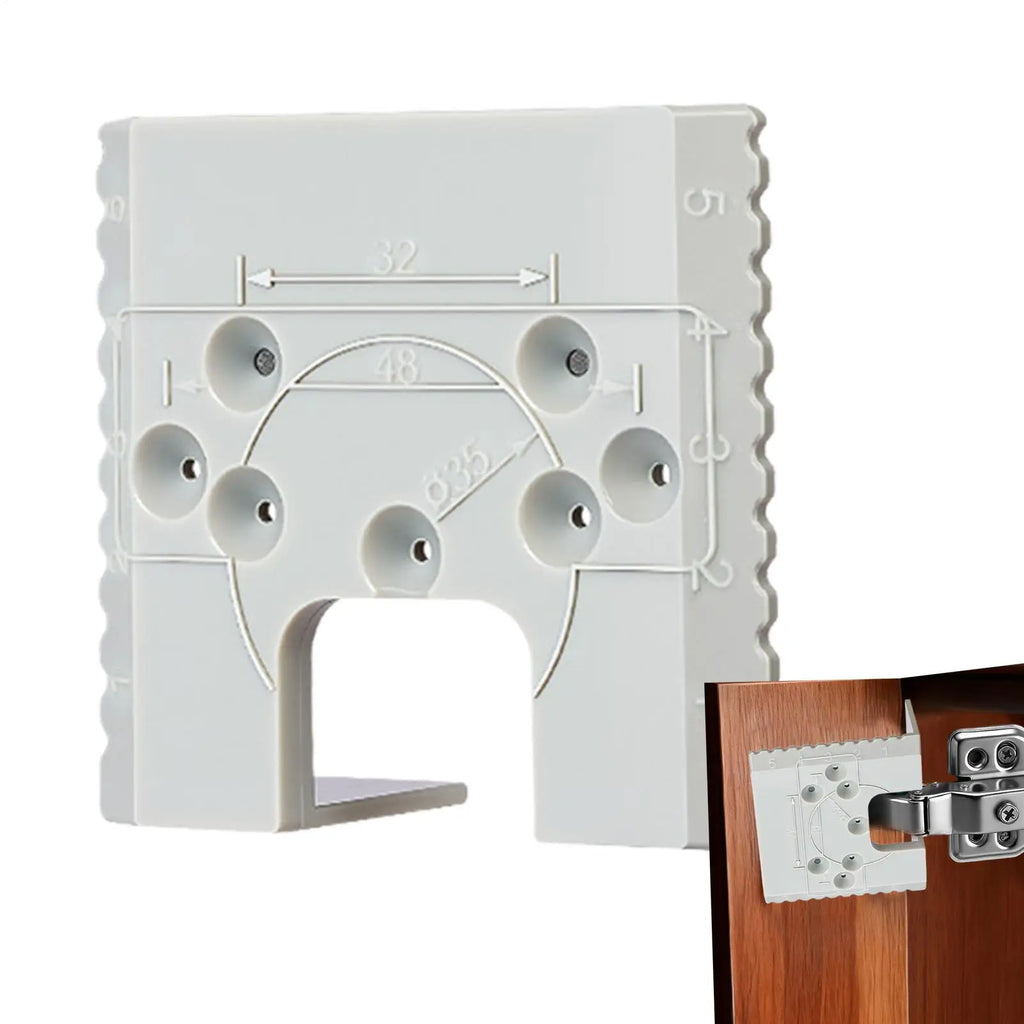 1PC Magnetic Cabinet Door Hinge Spacer With Scale Gap Alignment Tool For Cabinet Door Installation Magnetic Hinge Jig Tool Oasis Select