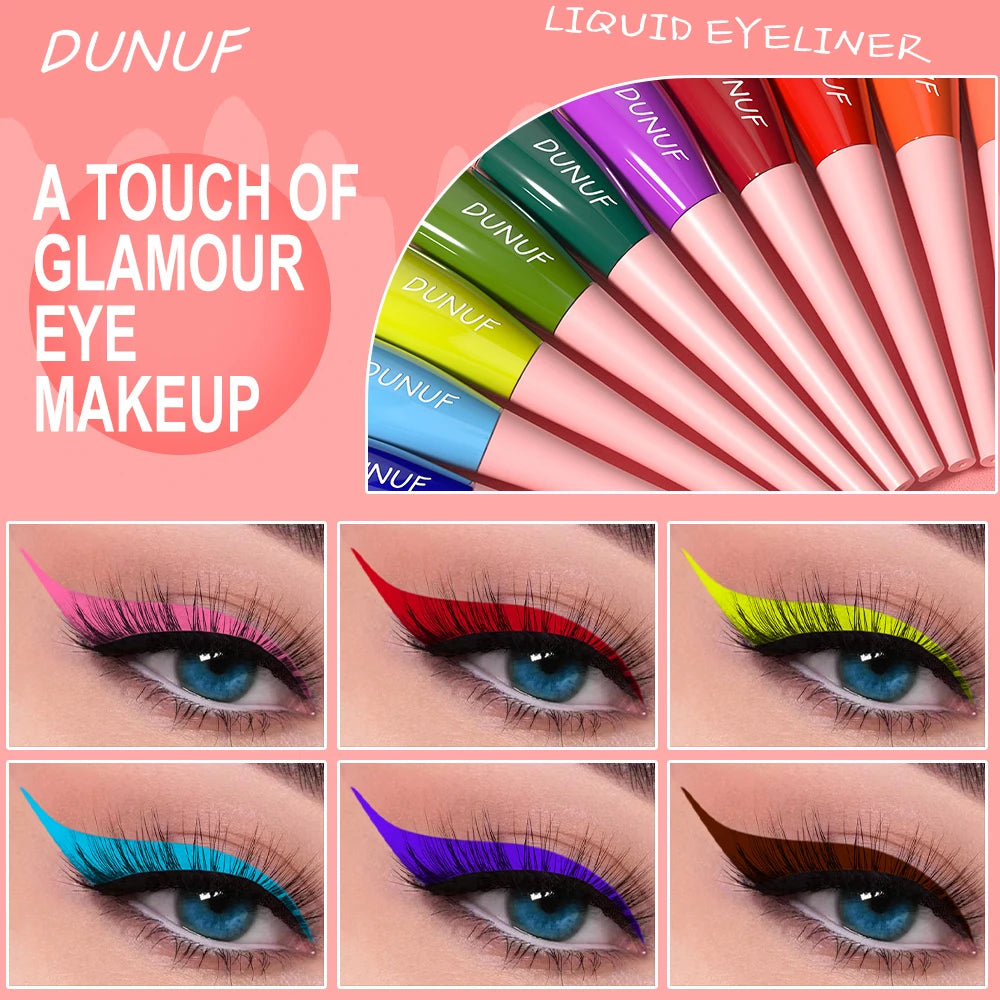 DUNUF 1 Pcs Waterproof Long-Wearing Liquid Eyeliner - Smudge-Resistant, Transfer-Proof, Perfect For Creating Dramatic Looks Oasis Select