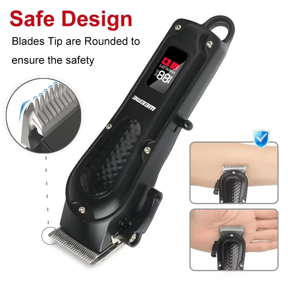 WEEME 806-HW Electric Hair Clipper UBS Rechargeable Cordless Beard Trimmer Men Powerful Electric Hair Clipper Trimming Tool Oasis Select