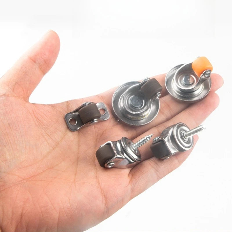 20pcs 0.5 Inch Small Caster Silent Universal Wheel Multipurpose Furniture Caster Workbench Shopping Carts Office Chair Wheels Oasis Select