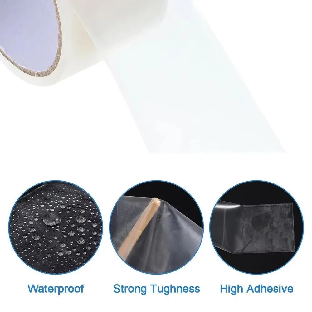 Green House Patch Repair UV Resistant Film Repair Tape Transparent Strong Adhesion Plastic Sheeting Tape Greenhouse Cover Oasis Select