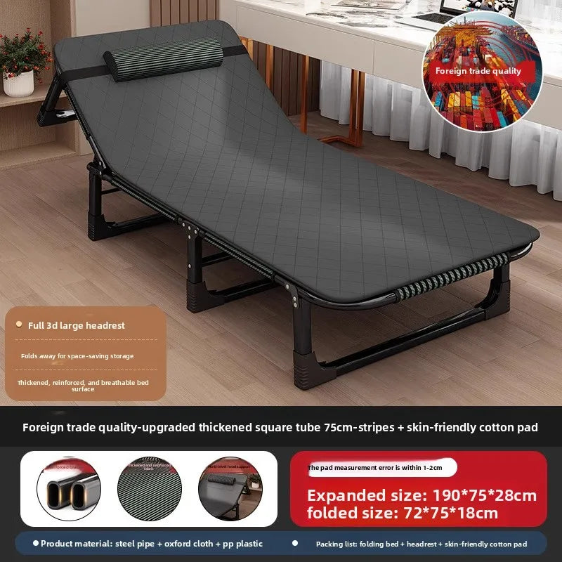Folding Bed Single Household Simple Lunch Break Office Adult March