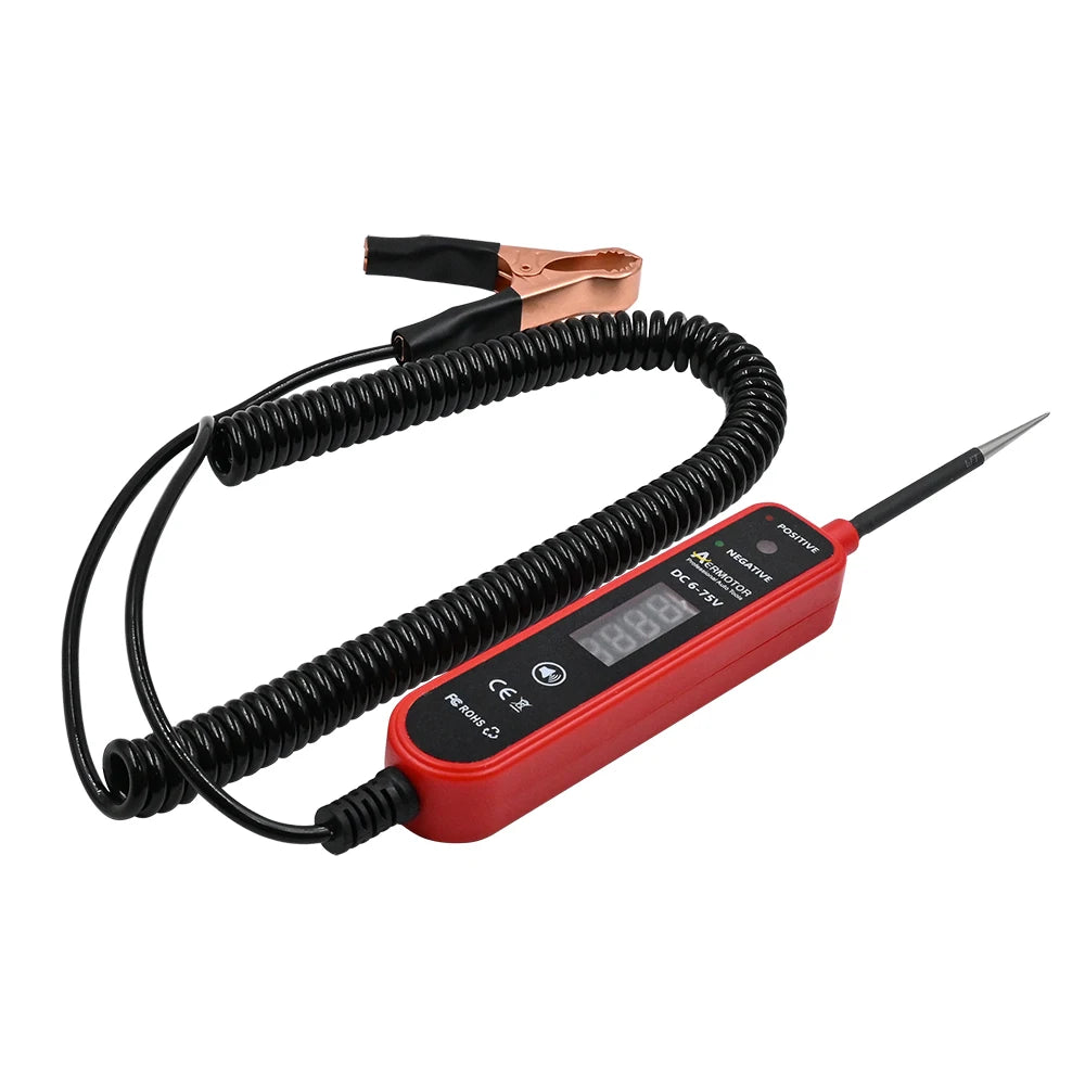Aermotor EM289 Car Circuit Tester DC 6-75V LED Voltage Test Pen Automotive Circuit Tester Oasis Select