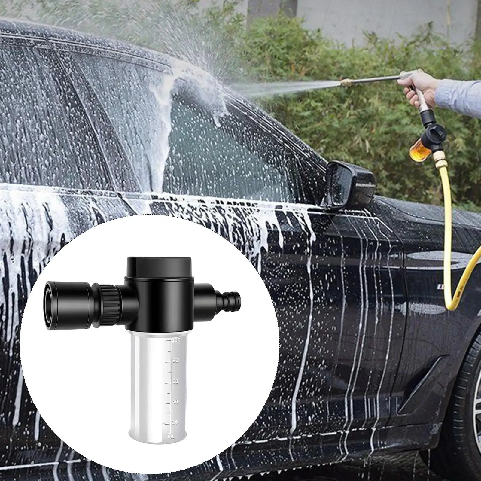 Pressure Washer Foam Cannon 100ml Liquid Fertilizer Dispersing Sprayer Adjustable Sprinkler With Scale Precision Garden Watering Oasis Select