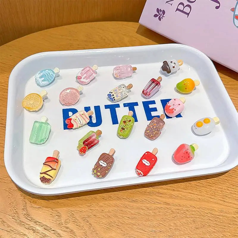 10Pcs Ice Cream Mini Duckbill Hair Clips for Women | Cute Set Hair Clips Set Oasis Select