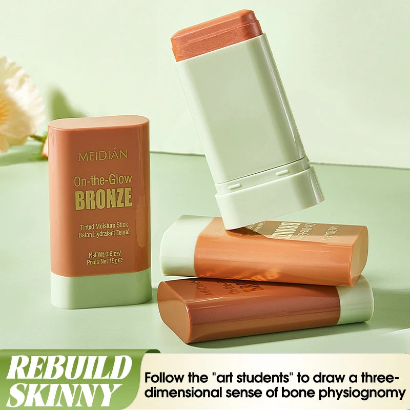 Waterproof Powder Blush Stick – Long-Lasting Vibrant Color Powder Blush Stick Oasis Select