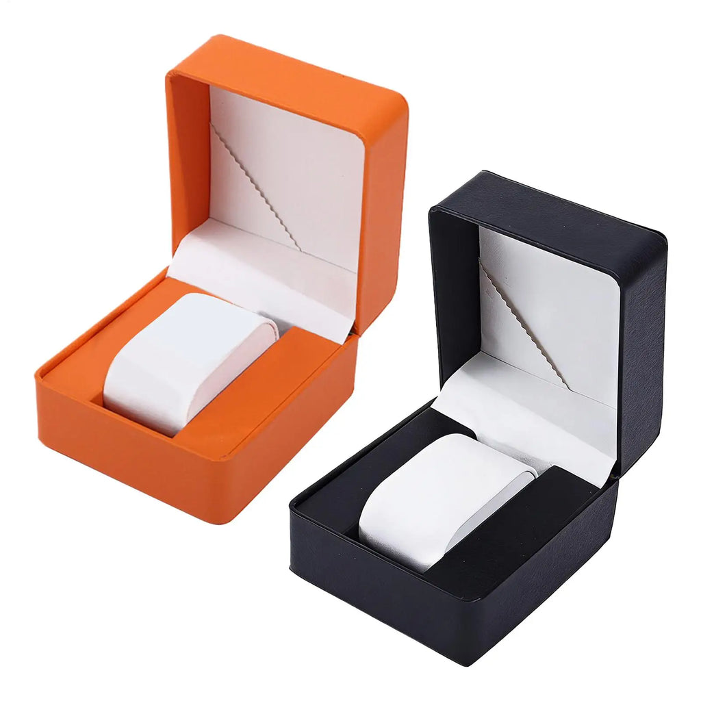 Watch Gift Box PU Leather Wristwatch Storage Case Watch Holder Box Display Case For Gift Jewelry Watch Organizer Storage Box Oasis Select