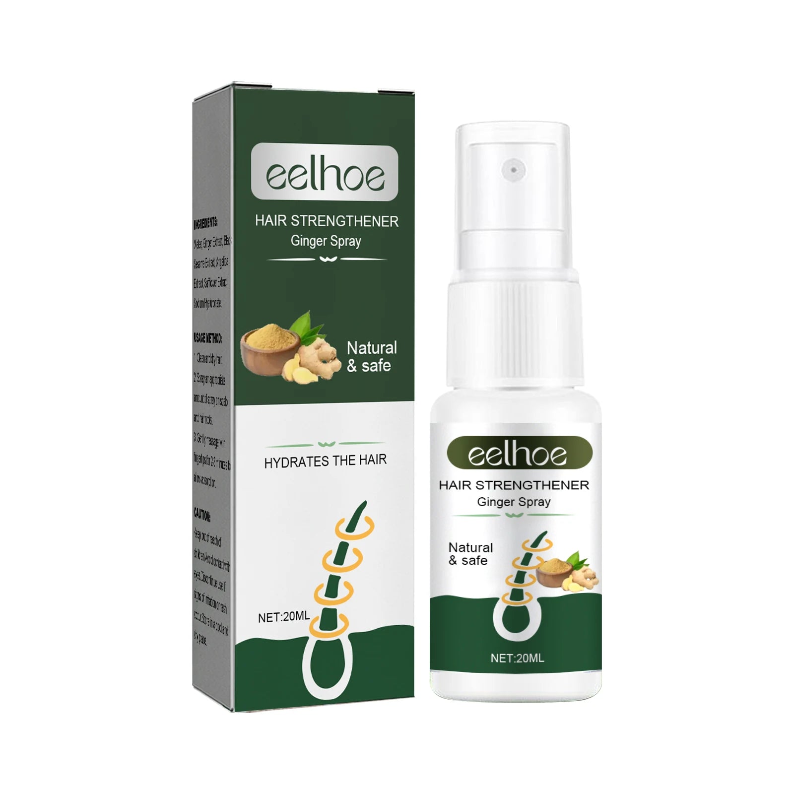 EELHOE Ginger Hair Spray – Prevent Hair Loss & Thicken Hair