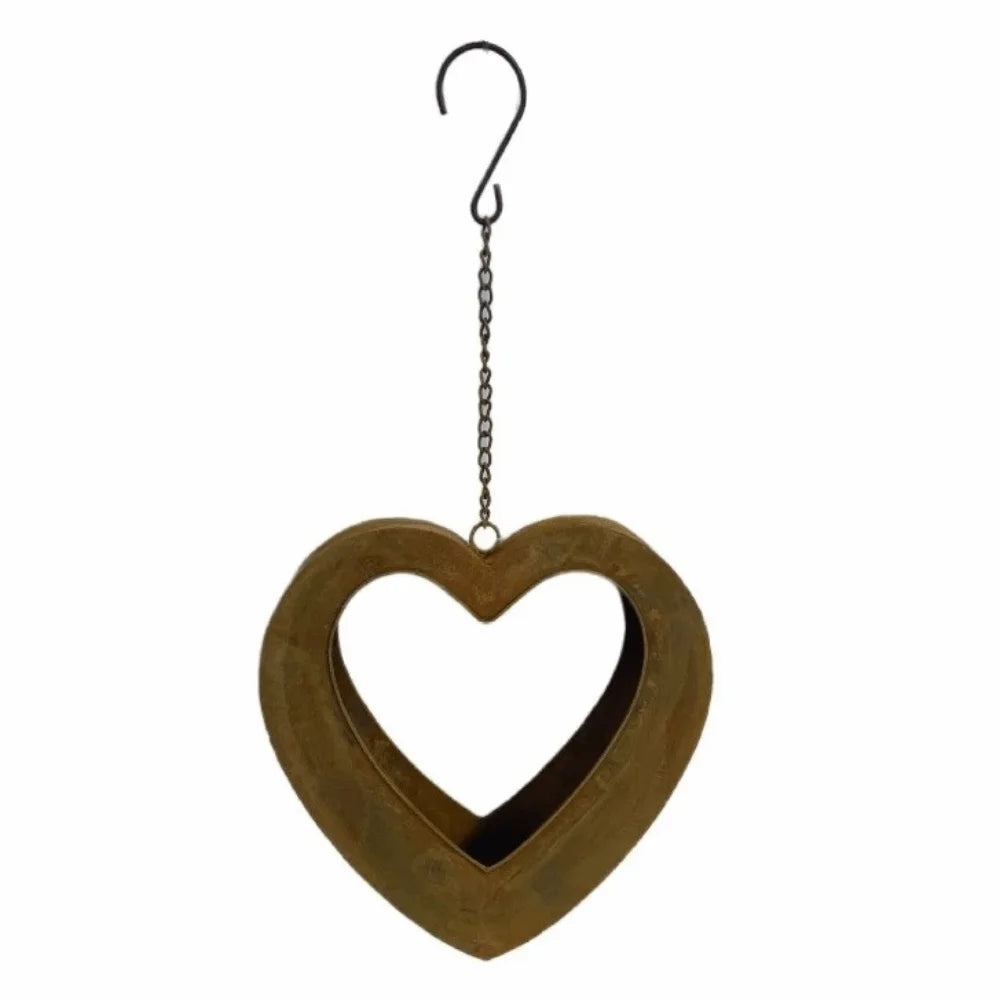 DIY Farmhouse Style Retro Metal Plant Hangers Iron Romantic Plant Hanging Basket Heart Shape Plant Container Window Decor Oasis Select Heart