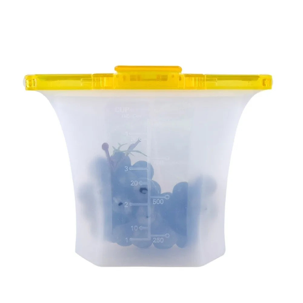 1000ml Reusable Silicone Food Storage Bag – Leakproof Seal