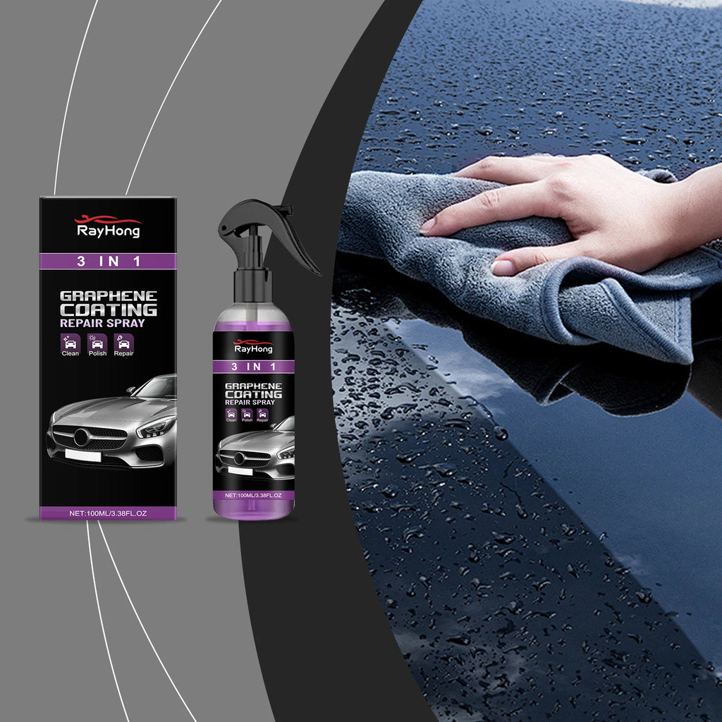 Rayhong 3 In 1 Automobile Paint Protection Spray For Automobile Surface Waterproof Antifogging And Brightening Scratch Repair Oasis Select