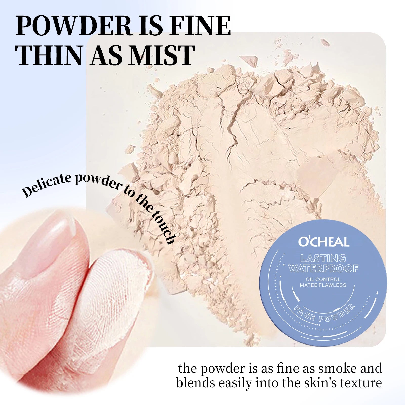 O'Cheal Matte Pressed Setting Powder – Oil Control, Full Coverage